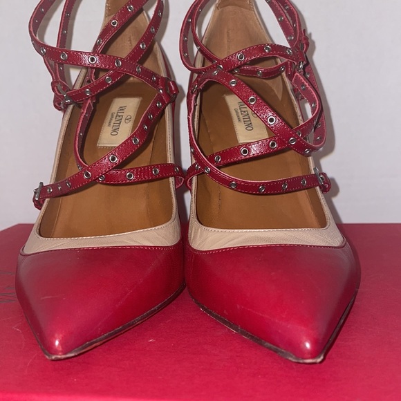 Valentino Garavan Ankle Strap Leather Hills - Picture 3 of 9